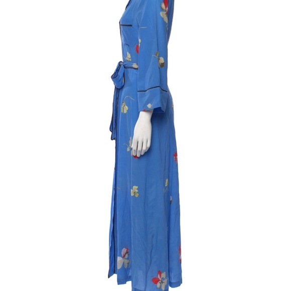 Ganni Joycedale Blue Dress Margot Robbie - Picture 6 of 12